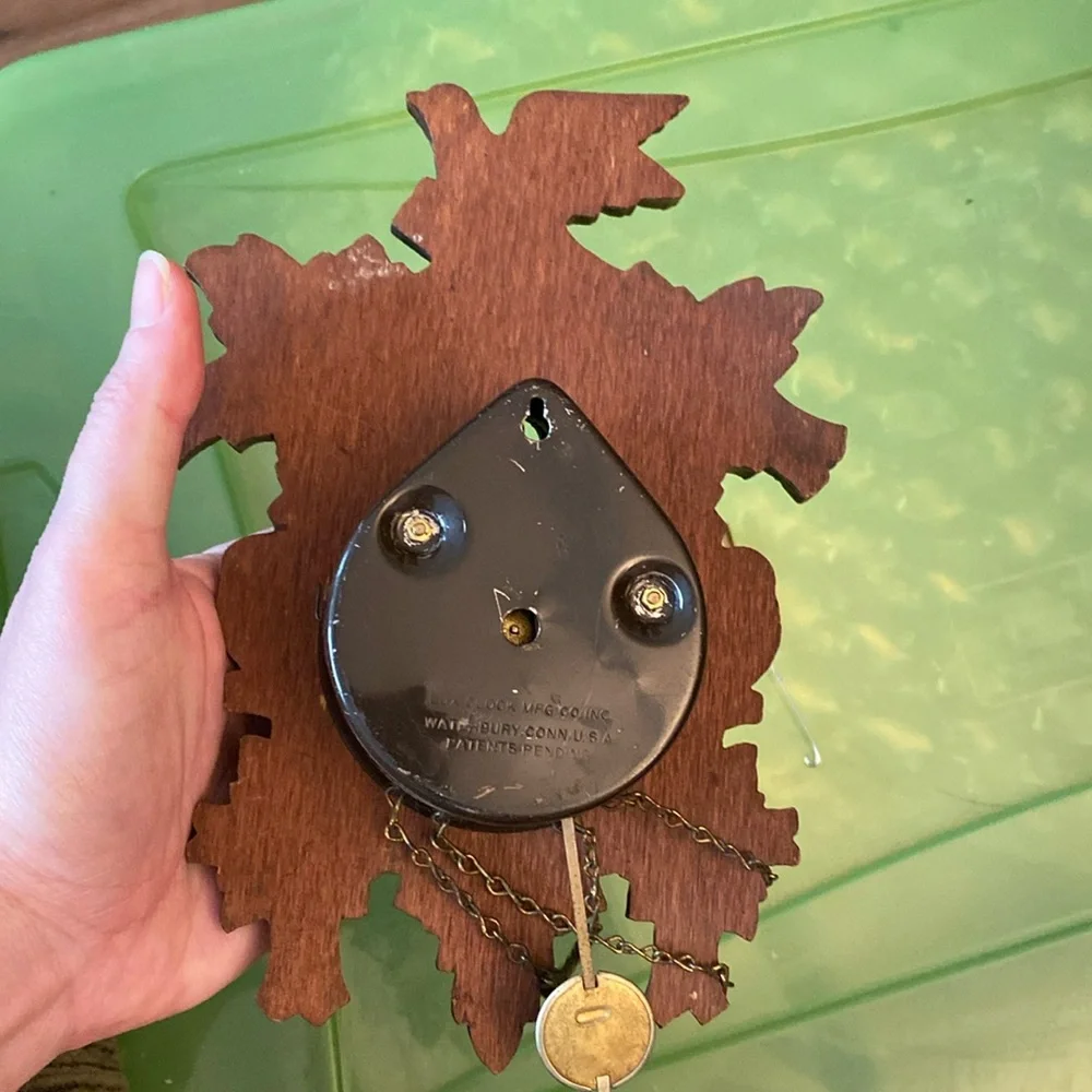 Rustic Brown Cuckoo Clock by Lux Co